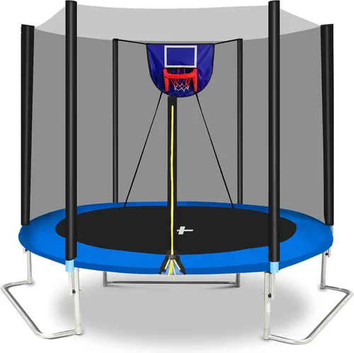 Trampolín de 1500 libras, 10 pies, 12 pies, 14 pies, 15 pies, 16 pies, con luces LED, rociador, altavoz de música y calcetines, trampolín para