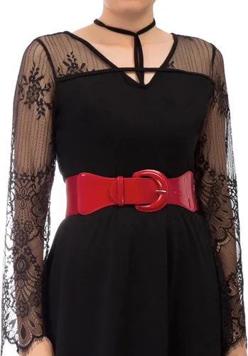 Miniatura 3 de GRACE KARIN Cinturón de cincha elástico ancho para mujer, cinturón vintage con hebilla gruesa de 3 pulgadas, S-XXXXL