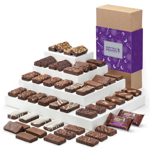 Miniatura 7 de Fairytale Brownies Sprite SF216 - 16 canastas de regalo de chocolate gourmet envueltas individualmente, brownies de 3 x 1.5 pulgadas, 16 piezas