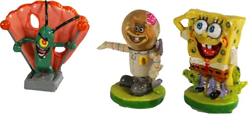 Miniatura 4 de Penn-Plax Spongebob Squarepants Casa de la Isla de Pascua de Squidward - Adorno de acuario con licencia oficial - Mediano (SBR11)