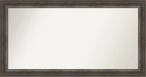 Miniatura 7 de Amanti Art Espejo de baño marrón para sobre el fregadero, 25 x 25 pulgadas, hecho a medida, espejo de tocador cuadrado marrón medio, marco de madera