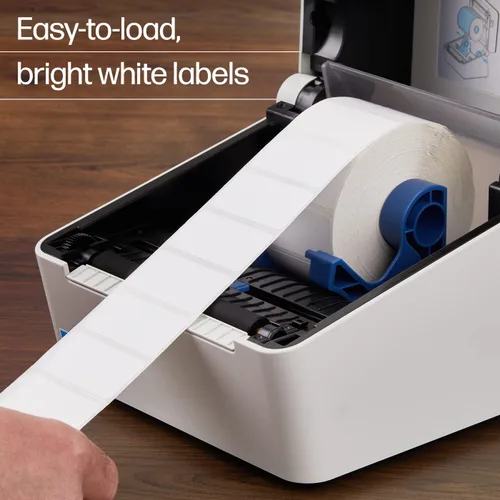 Miniatura 5 de HP Etiquetas de envío térmico directo 2 x 1, 2 rollos, 1375 hojas por rollo, etiquetas blancas multiusos para uso personal o comercial, compatibles