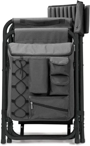 Miniatura 7 de PICNIC TIME NCAA Army Black Knights Fusion - Silla de camping con mesa auxiliar y enfriador suave, silla de playa para adultos, silla de césped