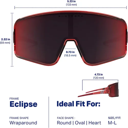 Miniatura 31 de Blenders Eyewear Eclipse X2 - Gafas de sol polarizadas - Lente envolvente - 100% protección UV - Para hombres y mujeres