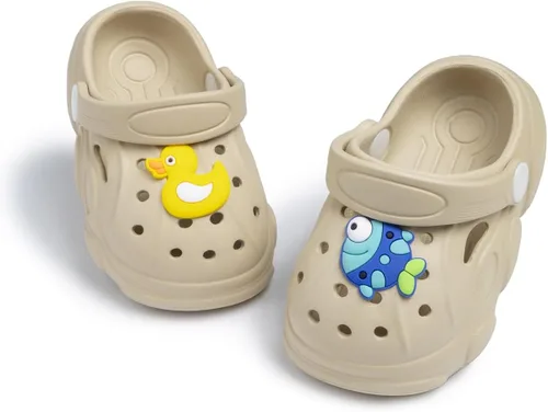 Zoolar Bonitos zuecos de jardín para niños y niñas, zapatos de verano ligeros para exteriores, sandalias para niños y niñas, zapatos de playa y