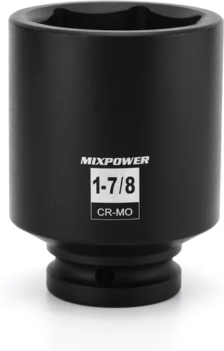 Miniatura 21 de MIXPOWER Juego de 6 puntos de 3/4 de pulgada de accionamiento profundo de impacto de casquillo - 33mm (métrico), CR-MO, casquillo de tuerca de eje