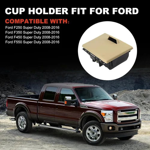Miniatura 2 de USTAR Portavasos beige para Ford F250 F350 F450 F550 Super Duty 2008-2016 8C3Z-2513562-AE