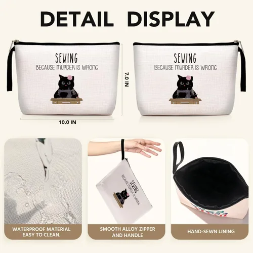 Miniatura 2 de Hanamiya Na Regalos de compromiso para mujeres, bolsa de maquillaje divertida para tejer, regalo de ganchillo Multicolor0040