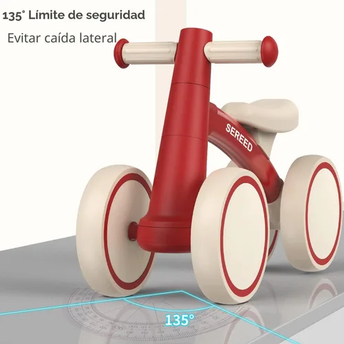 Miniatura 7 de SEREED - Bicicleta de equilibrio para bebés de 1 año, niños y niñas de 12 a 24 meses, primera bicicleta para niños de 4 ruedas, regalos de primer