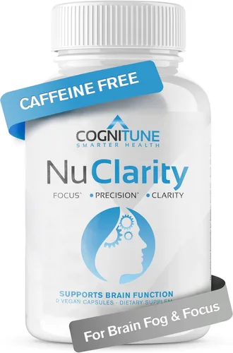 NuClarity - Suplemento Premium para la Función Cerebral Natural - #1 Focus, Energy, Memory Booster - Salud Mental, Claridad y Apoyo Cognitivo