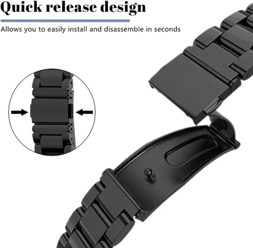 Miniatura 2 de Compatible con Xiaomi Redmi Watch 3 Active Bands, correa de repuesto de metal de acero inoxidable para reloj inteligente Redmi Watch 3 Active