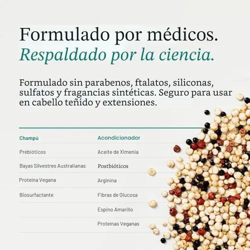 Miniatura 5 de Nutrafol Champú y acondicionador, limpia y protege el cabello y el cuero cabelludo, mejora el volumen, la fuerza y la textura del cabello, formulado
