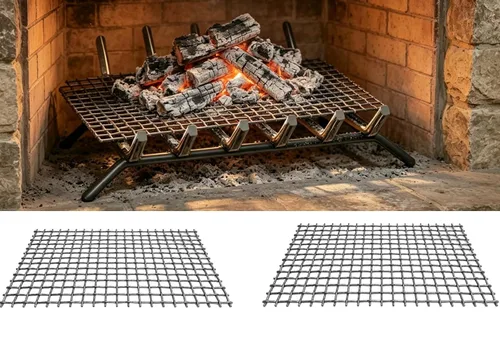 Miniatura 6 de Retenedor de brasas de rejilla para chimenea 15.7 x 9.8 pulgadas