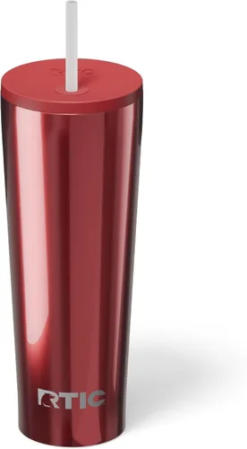 Miniatura 37 de RTIC Vaso Térmico Diario de 20 onzas de Acero Inoxidable Portátil con Aislamiento, Taza de Café de Viaje con Pajita, Forro de Cerámica, Tapa