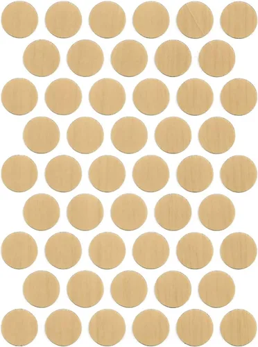 Miniatura 3 de Tapa de rosca de PVC autoadhesiva 9/16" (1 hoja 50 tapas) haya