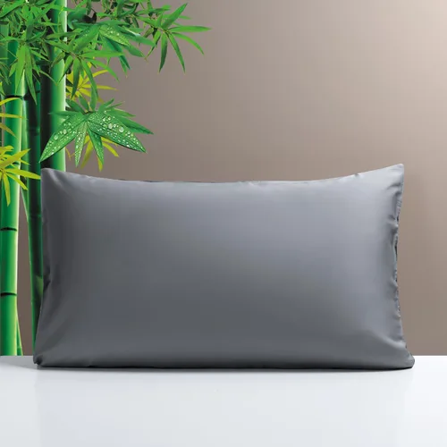 Miniatura 30 de Simple&Opulence Juego de 2 fundas de almohada de lino 100% lino francés lavado, tamaño Queen - Fundas de almohada de color sólido bordado, suave