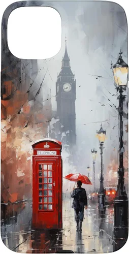 Miniatura 9 de Funda para iPhone 11 Pro Wet London Iconic Red Phone Booth Clocktower Art Cover