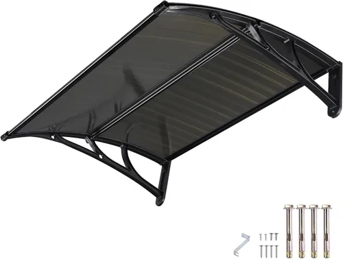Miniatura 18 de Yescom Toldo para Puerta y Ventana de 40"x40" de Una Pieza Completa de Policarbonato Anti-UV30+ Cubierta para Puerta Delantera Exterior Protección