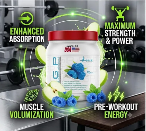 Miniatura 2 de Metabolic Nutrition CGP - Polvo de monohidrato de creatina 100% micronizada con fosfato de glicerol, ALA y electrolitos, suplemento de entrenamiento