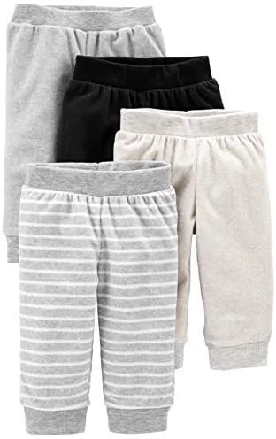 Miniatura 2 de Simple Joys by Carter's Unisex Babies' Fleece Pants, Pack of 4