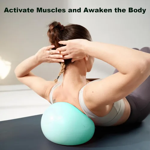 Miniatura 5 de Pelota de ejercicio para entrenamientos, antiestallido y resistente al deslizamiento, pelota de yoga para gimnasio, fitness y terapia física