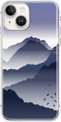 Miniatura 19 de Blingy's Funda para iPhone 14, bonito patrón de cerezas, estilo tropical, diseño tropical, funda protectora transparente de TPU suave de 6.1 Cerezas