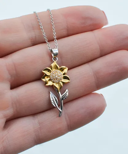 Miniatura 2 de Inappropriate Wife Gifts, I Love Being Married to You Because I Could not Even Dream, Cute Sunflower Pendant Necklace for Wife from Husband