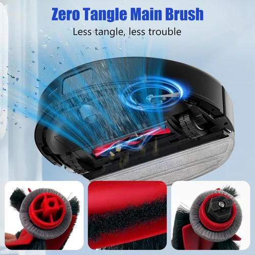 Miniatura 3 de Paquete de 17 piezas de accesorios de repuesto para Roborock Q10 S5+/ Q10 S5/Q10 X5/Q10 X5+ kits de aspiradora robot, con 1 cepillo principal, 4