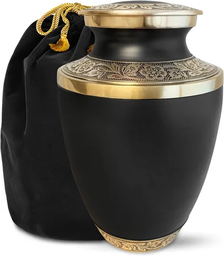 Miniatura 11 de Urna roja clásica para cenizas para adultos, hombre o mujer, urnas de cremación grandes para cenizas humanas, urna funeraria conmemorativa
