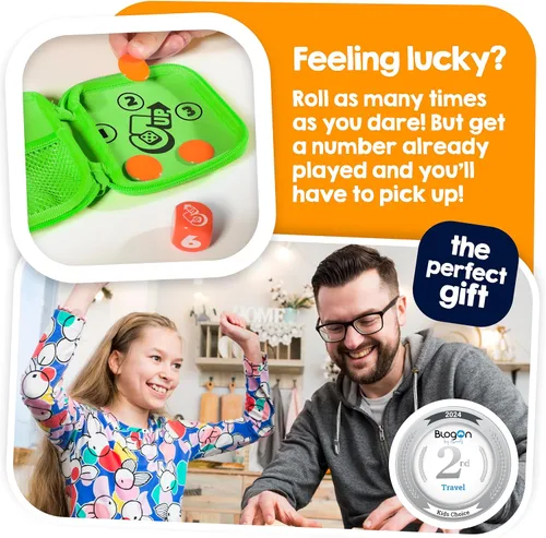 Miniatura 4 de TOMY Games 5 UP - Juego de dados The Push Your Luck para niños y adultos, juegos familiares y rellenos de calcetines para niños, dados de ritmo