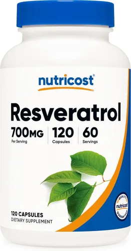 Miniatura 5 de Nutricost Resveratrol 0.017 onzas; 120 Cápsulas – 50% Trans-Resveratrol, 1
