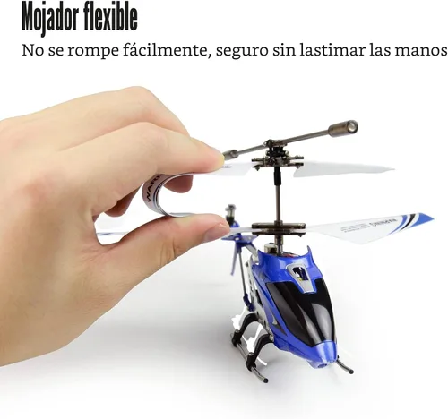 Miniatura 6 de Cheerwing S107/S107G Phantom 3.5 canales, minihelicóptero RC con giroscopio, Azul