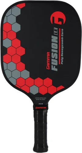 Gamma Pickleball Paddles, Fusion Series, React, Power, Wider Surface Maximizes Hit Potential for All Skill Levels, Indoor/Outdoor Racquet, USAPA