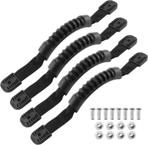 Miniatura 8 de Jiozermi Asas de transporte para kayak: reemplazo de montaje lateral con hebilla de plástico para remo, tándem, canoa y kayaks de por vida Naranja