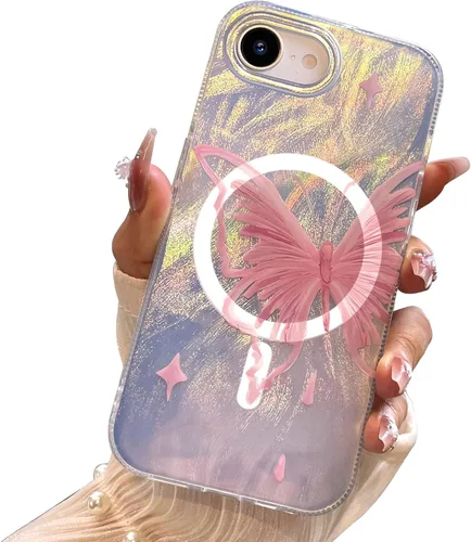 Miniatura 56 de I-MGAE-IN-AR Funda compacta para iPhone 11, diseño de mariposa, marco de protección de lente de cámara con diamante 3D, bonitas fundas protectoras