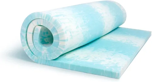 Miniatura 9 de eLuxurySupply Cubrecolchón de espuma viscoelástica de 1.5 pulgadas, protector de colchón que regula la temperatura, densidad de 2 libras para un