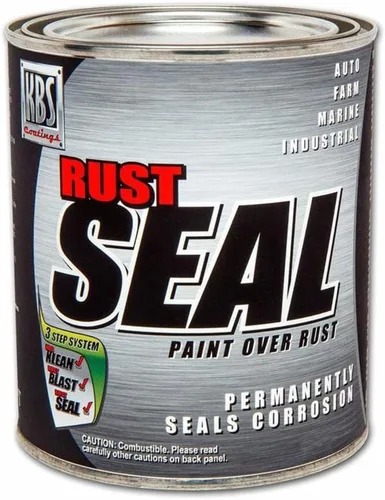 Miniatura 17 de Revestimiento para eliminar el óxido RustSeal KBS, Negro satinado Brillo negro