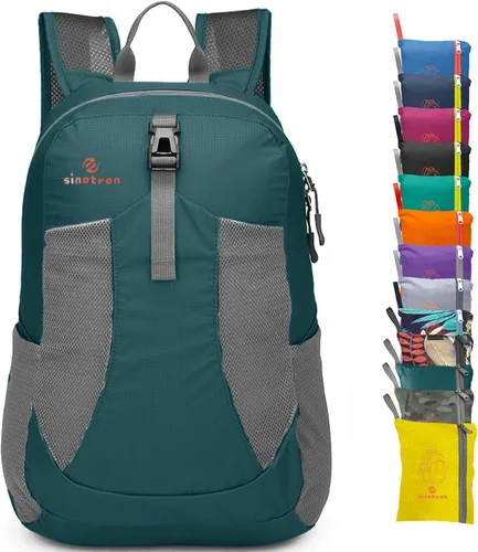 Miniatura 15 de Sinotron - Mochila de senderismo ligera y plegable de 22 l, mochila pequeña de senderismo, mochila de día para mujeres, hombres, viajes, camping