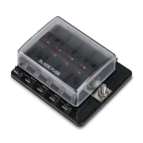 Caja de fusibles con iluminación LED de 6 vías con cubierta, OLS PSZACCEPS051H