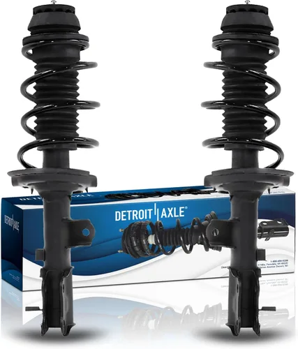 Miniatura 44 de Detroit Axle - Puntales 4WD para Ford Expedition Lincoln Navigator 1997-2002, 4 puntales completos con muelle helicoidal delantero trasero 1998 1999