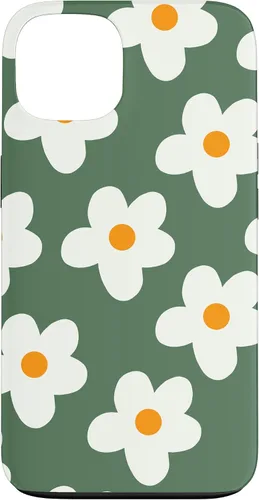 Miniatura 7 de Retro 60s flower vintage floral pattern sage green Groovy Case for iPhone 16