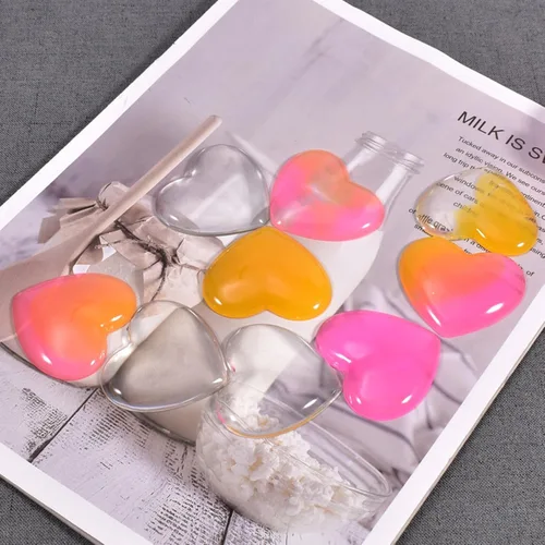 Miniatura 3 de Molde de silicona de 2 piezas en forma de corazón, molde de fundición para joyería en forma de corazón de tamaño mixto para hacer aretes y proyectos
