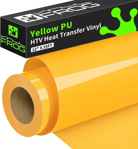 Miniatura 59 de VINYL FROG Rollo de vinilo HTV con purpurina granate, vinilo para planchar con purpurina de 12 x 8 pies para todas las máquinas de corte, vinilo