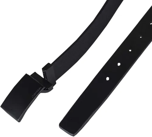 Miniatura 5 de Calvin Klein Cinturón de vestir con hebilla de placa moderna reversible dos en uno para hombre
