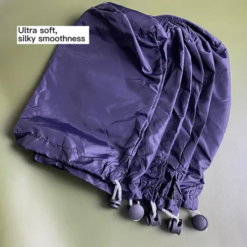 Miniatura 4 de Paquete de 5 bolsas de almacenamiento con cordón de nailon ultraligero, Negro -, Cordón