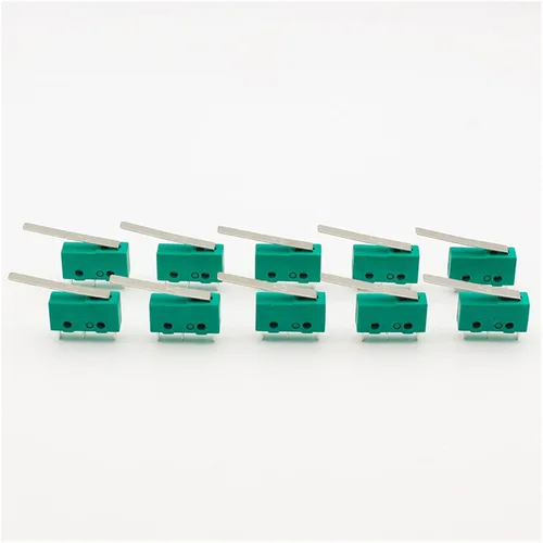 Miniatura 2 de 10 unids 3-pin Micro Touch Switch NO+NC 3a/5a 125VAC 250VAC Mini interruptor de límite Micro interruptor micro interruptor con 1.142 in barra larga