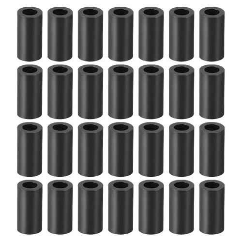 Miniatura 26 de YOKIVE 300 Pcs Black Round Spacer, Not Threaded Washers with High Insulation Effect, Keep Height Consistent, Great for M3 Screws (ABS, 3.2mmx7mmx2mm)