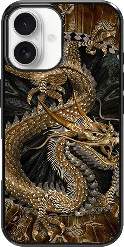 Miniatura 63 de Funda para iPhone Air - Funda de teléfono con patrón de dragón dorado chino - Funda de TPU con protección de absorción de impactos