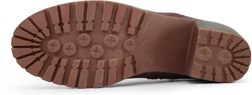 Miniatura 5 de Hawkwell Botines de tacón grueso con cremallera para mujer, Negro, 0