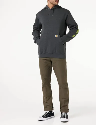 Miniatura 3 de Carhartt Men's Loose Fit Midweight Logo Sleeve Graphic Sweatshirt